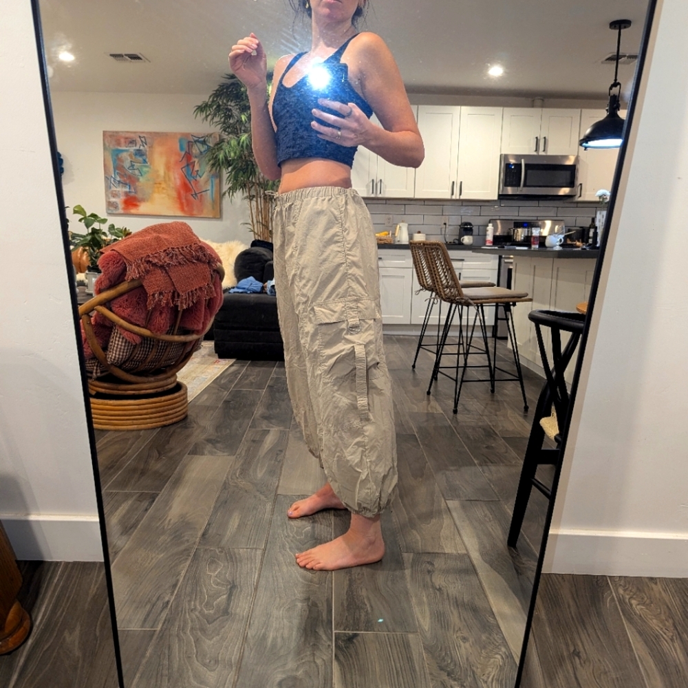 Urban outfitters Beige parachute Cargo Pants